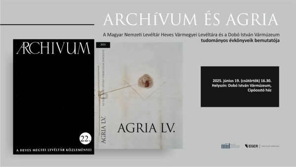 Kötetbemutató - AGRIA LV.